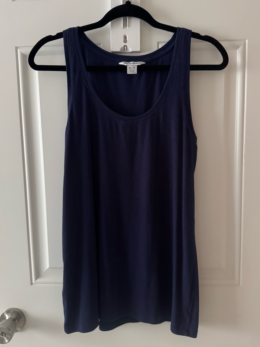 Tommy Bahama Ribbed Tank Top Navy Blue Size XL